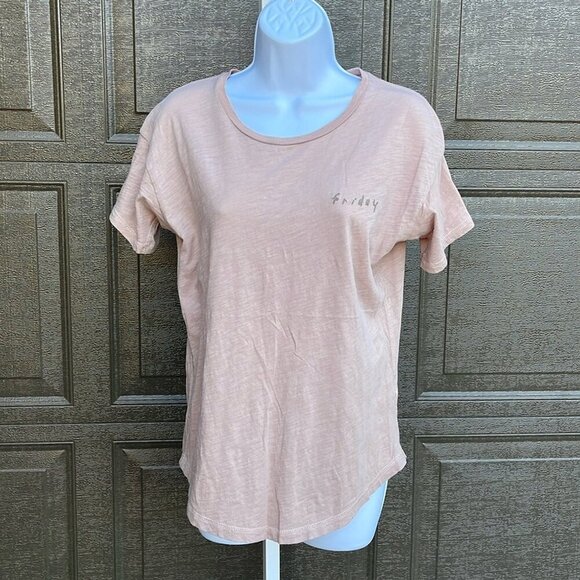No.032 Madewell Blush Cream Top - Size Small - Picture 1 of 7